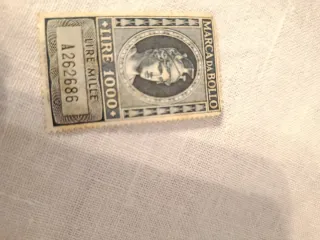 Marca da Bollo Lire 1000 NUOVA