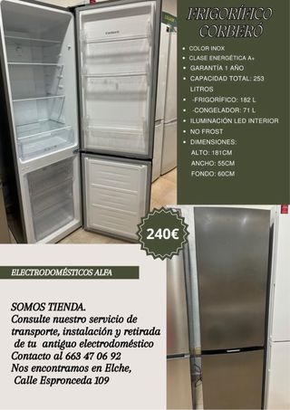 Frigorífico Corberó Inox A+ 253L