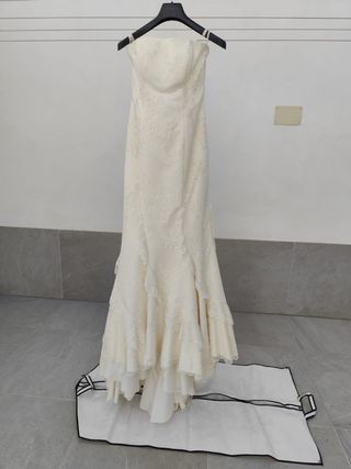 Traje de Novia Beige/Blanco