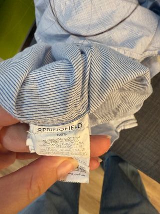 Camisa Clásica Rayas Marineras Springfield Talla L