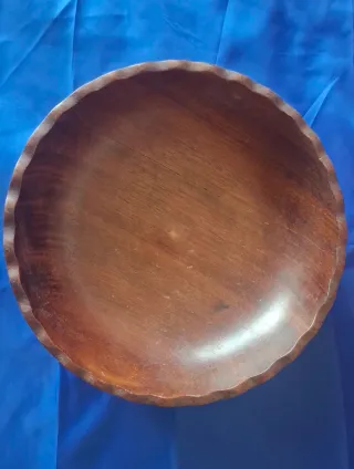 Fruteira Vintage Madeira Ondulada