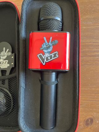 Microfono La Voz con micrófono y funda