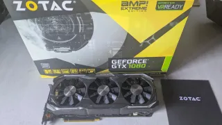 Gráfica GeForce GTX 1080 ZOTAC + I3 6100 REGALO