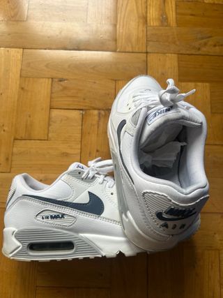Nike Air Max 90 Talla 43 Blanco y Azul