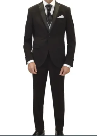 Traje Zara Negro Talla S (36-38)