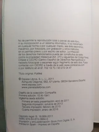 Política. Aristóteles.