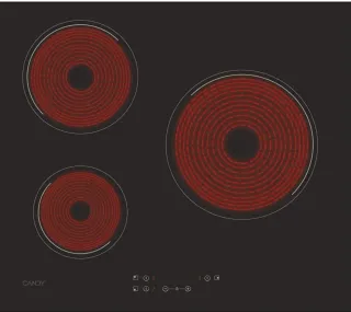 Vitrocerámica Candy 3 zonas 60cm