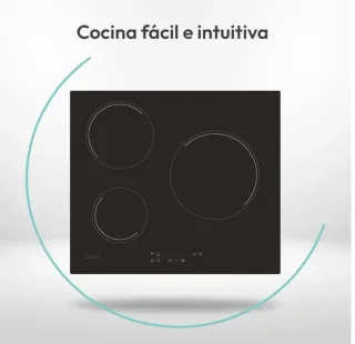 Vitrocerámica Candy 3 zonas 60cm