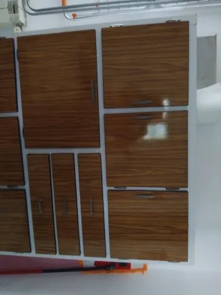 Armario Cocina Vintage Madera y Metal