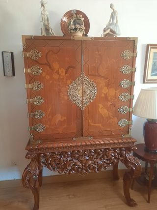 Mueble Bar Joya Madera y Metal