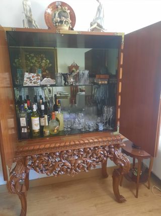 Mueble Bar Joya Madera y Metal
