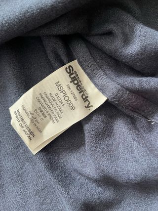 Polo Superdry Talla XL Azul