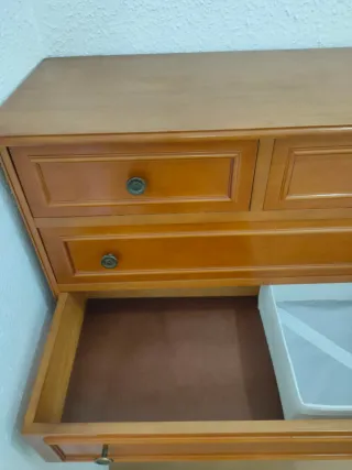 Cómoda Cajonera Madera Marrón