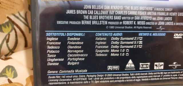 The Blues Brothers DVD