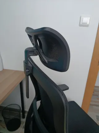 Silla de oficina ergonómica Durrafy Negra