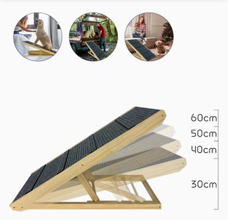 Rampa Plegable para Perros.Altura ajustable.