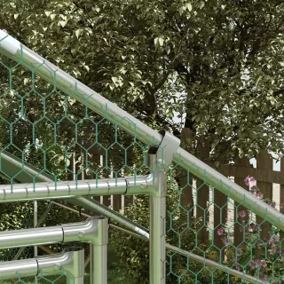 Gallinero Metálico Exterior 3x2m con Percha