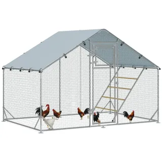 Gallinero Metálico Exterior 3x2m con Percha