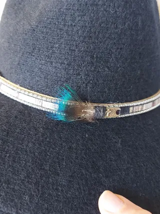 Sombrero negro elegante