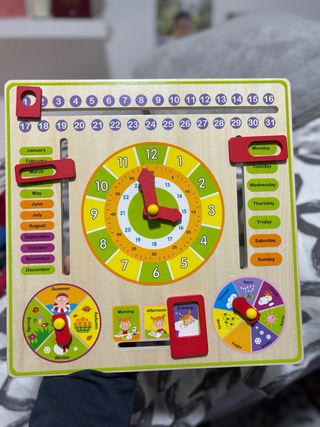 Calendario y Reloj Educativo Infantil