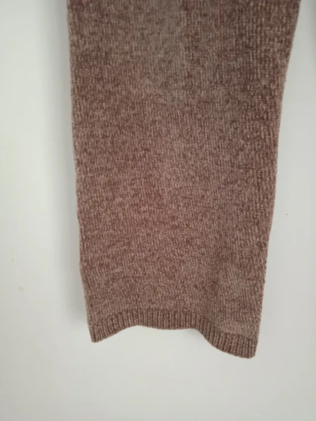 Pantalón punto elástico marrón Talla M