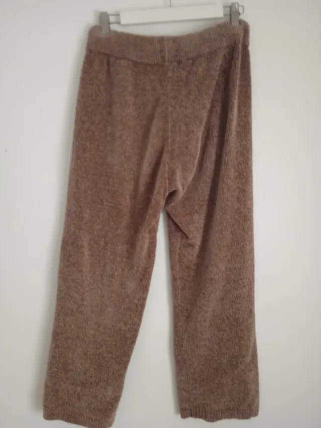 Pantalón punto elástico marrón Talla M