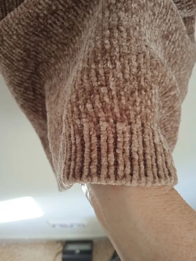 Pantalón punto elástico marrón Talla M