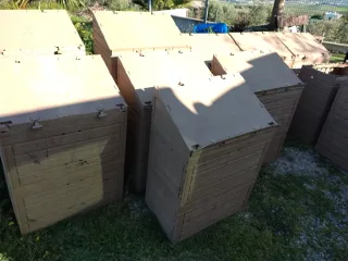 Expositor Fruta Plástico MADERA