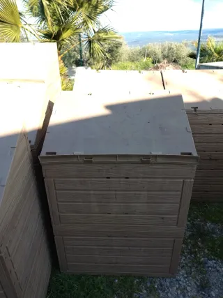 Expositor Fruta Plástico MADERA