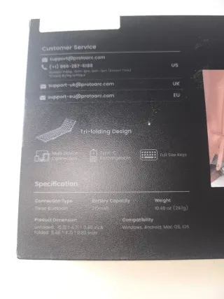 Teclado Bluetooth Plegable ProtoArc XK01