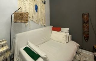 Sofá cama azul marino