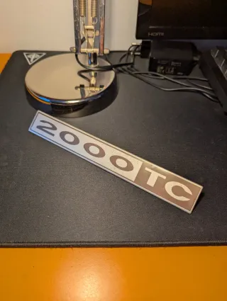 Emblema Rover P6 2000 TC Badge Scritta Logo