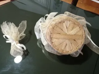 Cesta Mimbre para Anillos de Boda.
