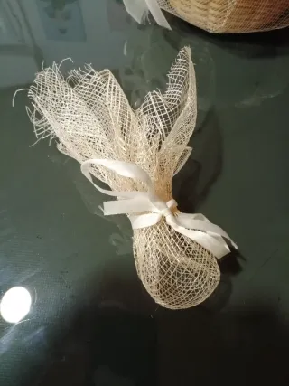 Cesta Mimbre para Anillos de Boda.