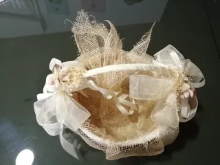 Cesta Mimbre para Anillos de Boda.