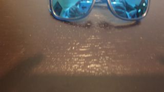 Óculos de Sol Pretos e com lentes espelhadas Azuis