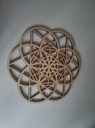 Decorazione murale mandala legno