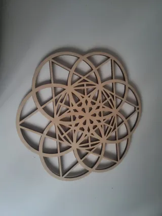 Decorazione murale mandala legno