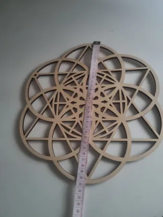 Decorazione murale mandala legno
