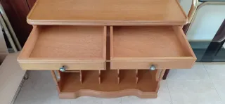 Mueble vintage madera TV/vinilos