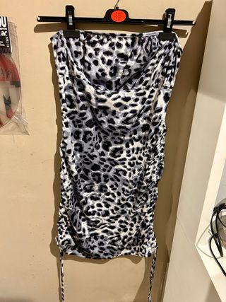 Vestido estampado animal leopardo