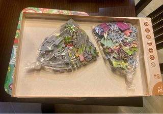 Ocho Puzzles Frozen, Mapa Mundo y más 3 - 4 años