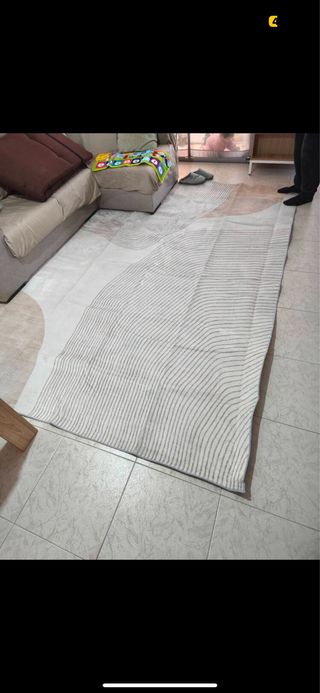 Alfombra beige 160x200 cm