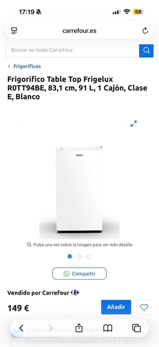 Piccolo congelatore FrigeluX