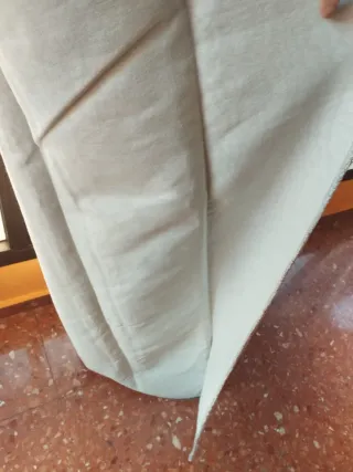 Cortina terciopelo gris