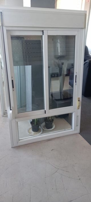 Ventana corredera aluminio con fijo