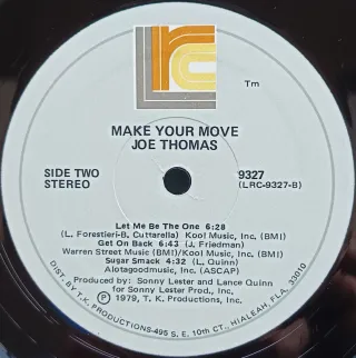 Joe Thomas - Make Your Move LP