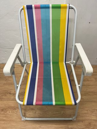 Silla de Playa Multicolor Plegable