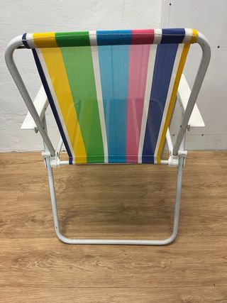 Silla de Playa Multicolor Plegable