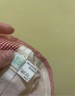 Cappellino bimba 6/9 mesi cotone